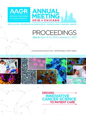 cover image of AACR 2018 Proceedings
